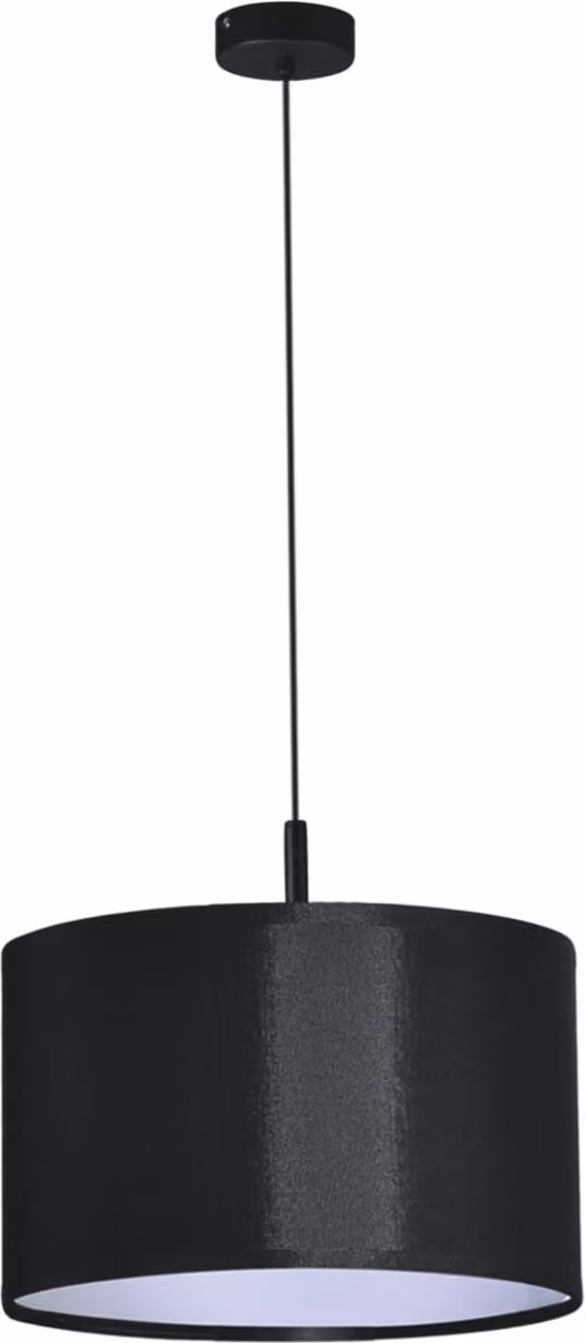 Lampada a sospensione SIMONE nera 1xE27x60W in tessuto, dimensioni: 90x40x40 cm, IP20, Kaja