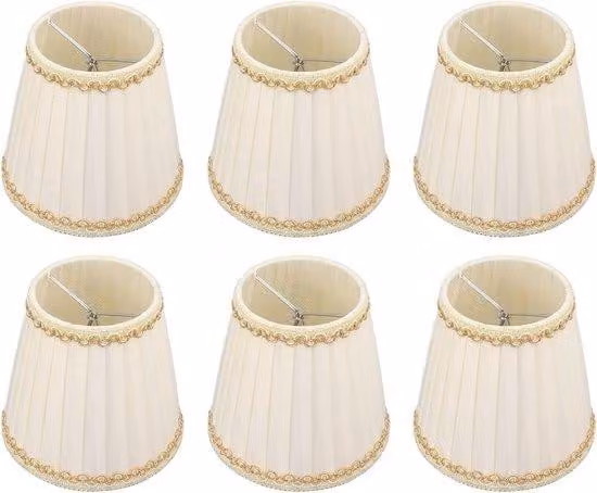 Piccoli paralumi moderni da agganciare, adatti per lampade da tavolo - Set da 6 pezzi