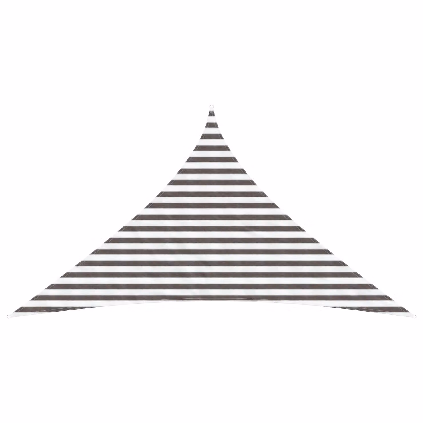 Telo Ombra Triangolare vidaXL in HDPE Multicolore con Ganci in Acciaio Inox L/P/H: 3 x 3 x 4,2 m