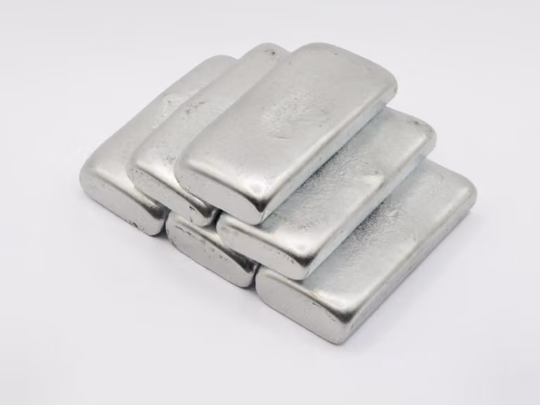 ZAMAK ZnAl4Cu1 in lingotti, peso: 500 g