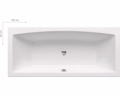 RAVAK Vasca da bagno Formy 180x80 cm C891000000