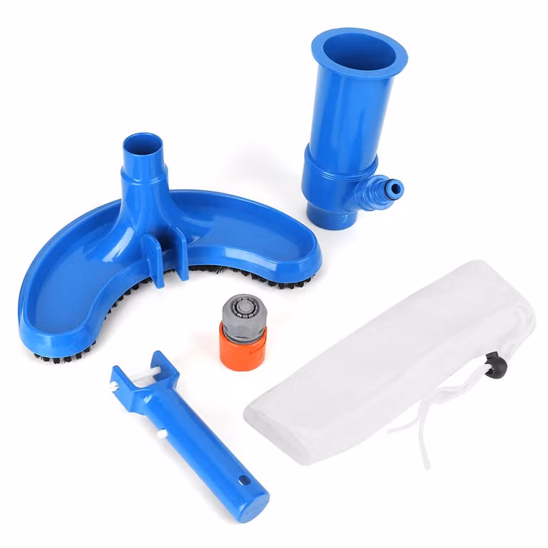 Kit di pulizia per piscina – Set di manutenzione per spazzola aspirante, con strumenti di pulizia per accessori per la cura della piscina