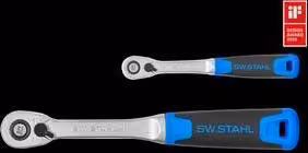 SW-Stahl 06026L Set di cricchetti reversibili a 2 pezzi I Cricchetto da 1/4 e 1/2 pollice fino a 770 Nm I Set di cricchetti a denti fini con 72 denti