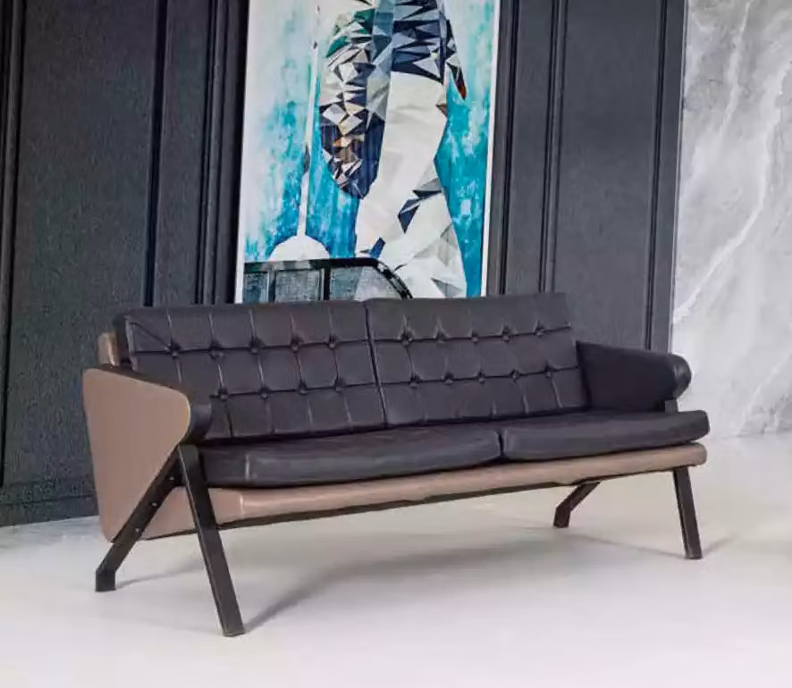 Zweisitzer Luxus Möbel Arbeitszimmer Einrichtung Modernes Polstersofa