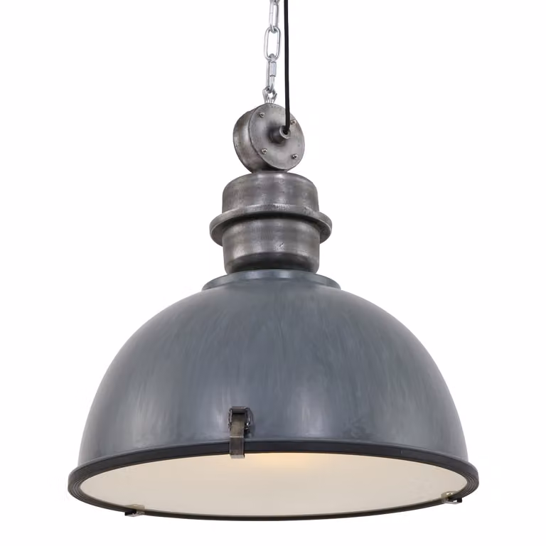 Lampada a sospensione - grigio - Bikkel - vetro metallo - Ø 52cm - E27 - 7834GR - Steinhauer