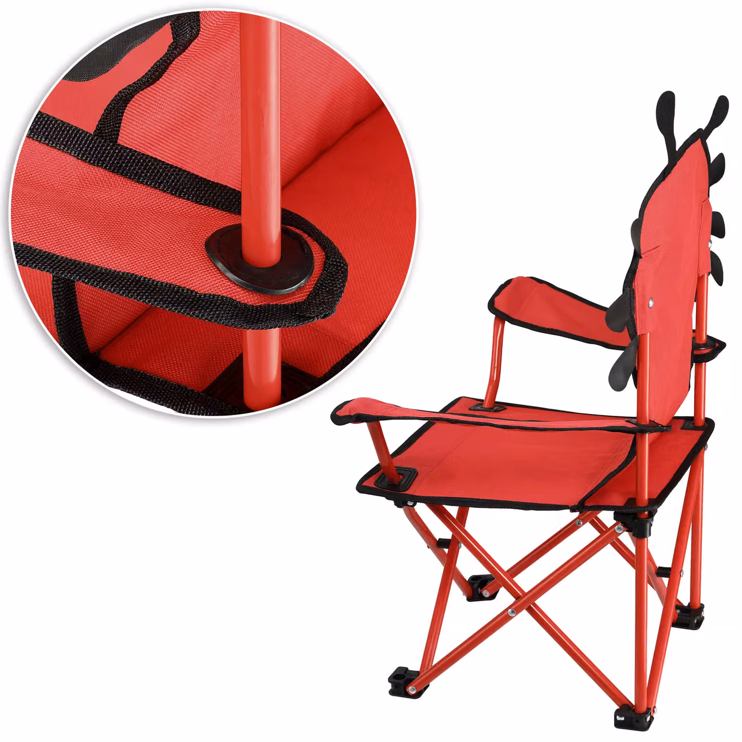 Set di 2 sedie pieghevoli Beetle Spielwerk per bambini in metallo con tessuto resistente ai raggi UV e colori multicolore – 3