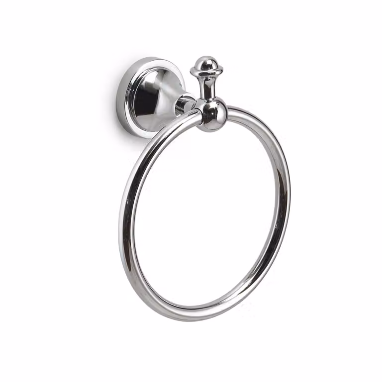 Portasalviette ad anello da muro in acciaio inox e Cromall NV70 Gedy serie NEVIS Cromato