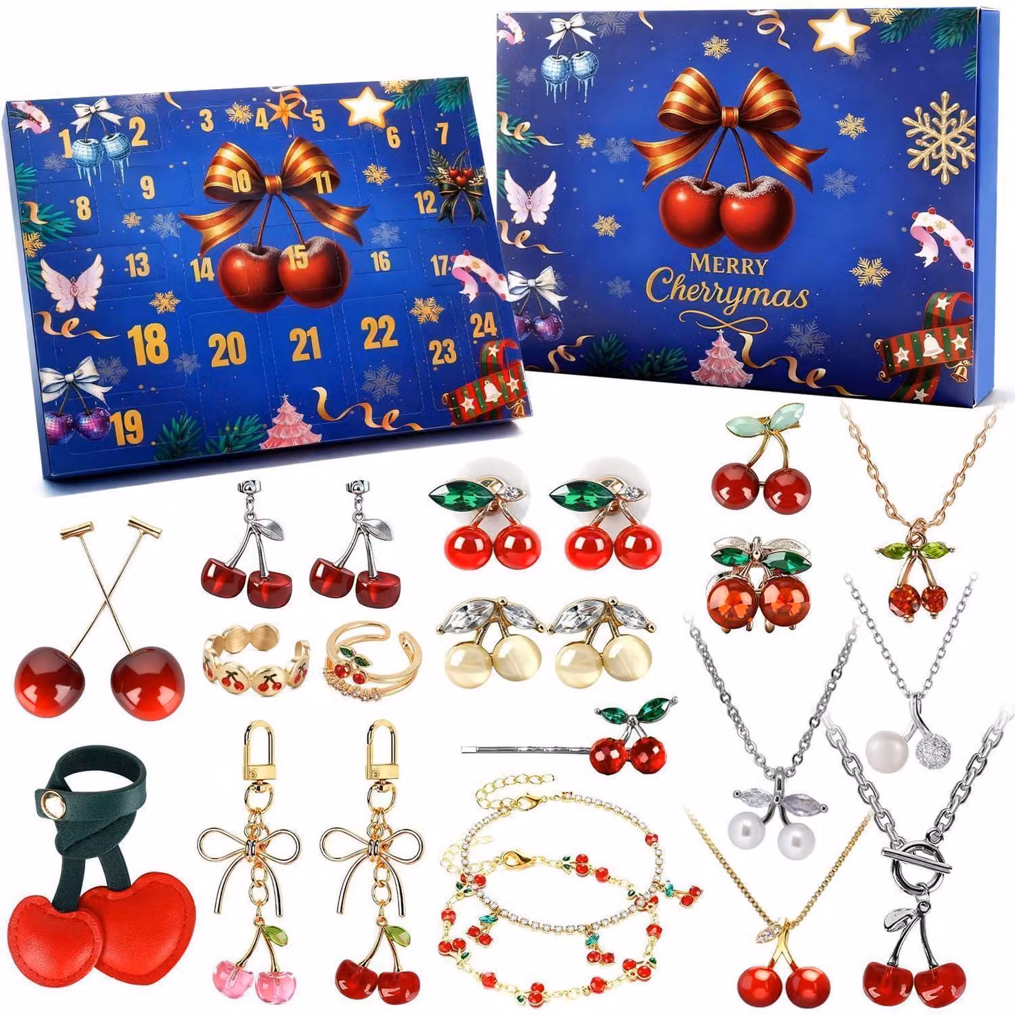 Calendario dell'Avvento a tema gioielli per ragazze, 24 giorni, set fai-da-te, regalo per bambini, adolescenti e donne