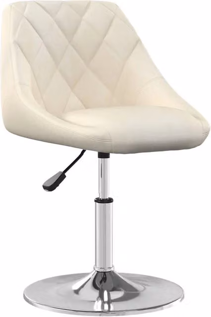 Sedie da Pranzo Girevoli 4 pz Crema in Velluto 3088757