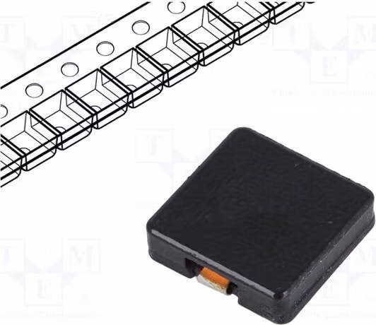 1x Induttore: Resistenza in corrente continua: 15,5 A, Induttanza: 2,85 mΩ, Tecnologia: SMD, Tolleranza: ±30%, Induttanza: 1,2 uH, Corrente di saturazione: 28 A, Modello: HCI1335-1R2, Tecnologia: SMD