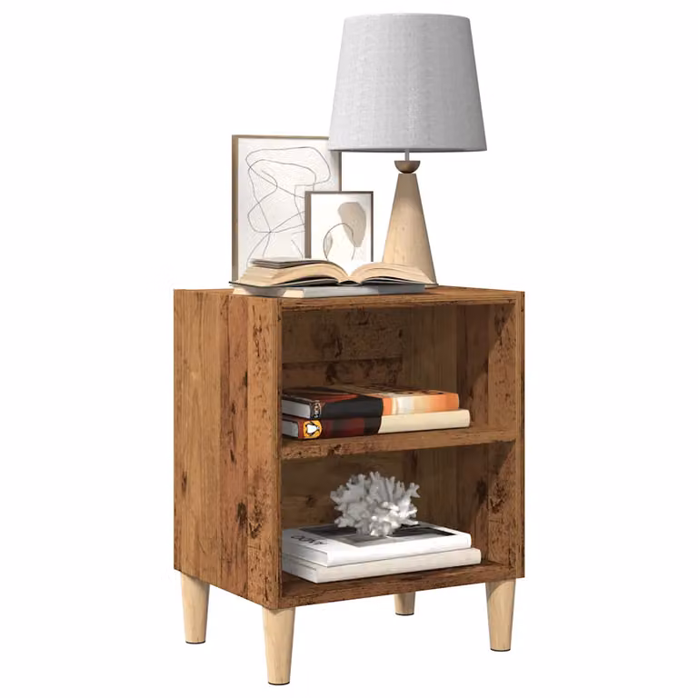 Comodino da parete vidaXL in legno marrone stile classico L: 40 cm, P: 30 cm, H: 50 cm