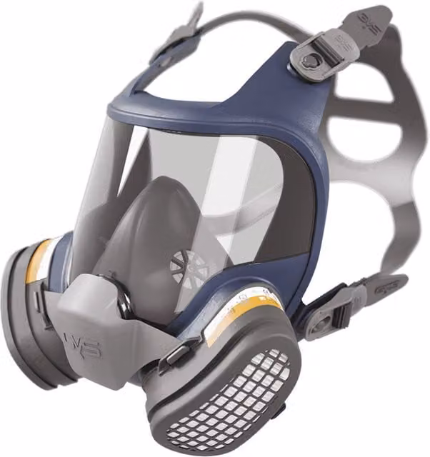 Maschera facciale completa Gvs Elipse con filtri A1P3 blu, taglia unica
