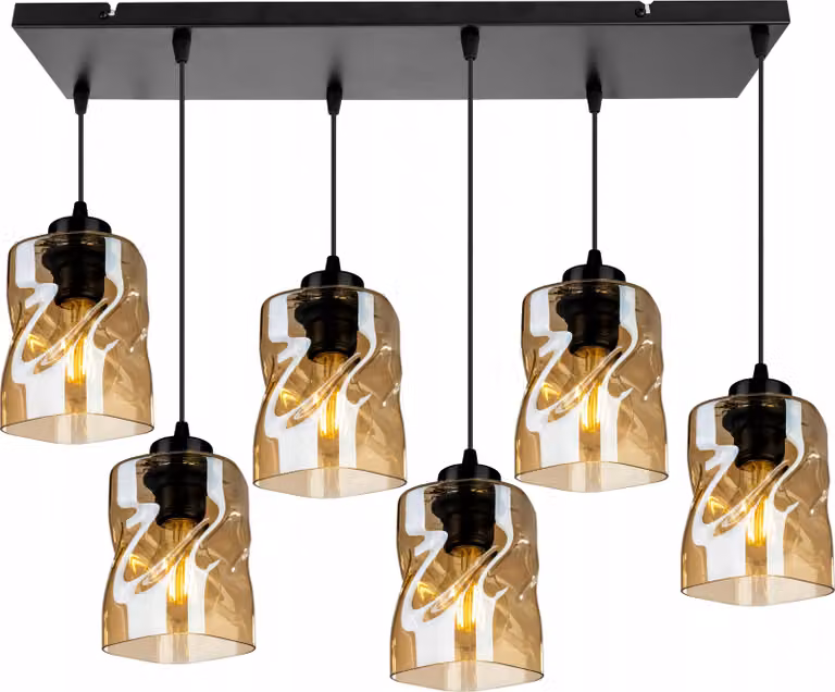 Moderna Lampada A Sospensione In Vetro