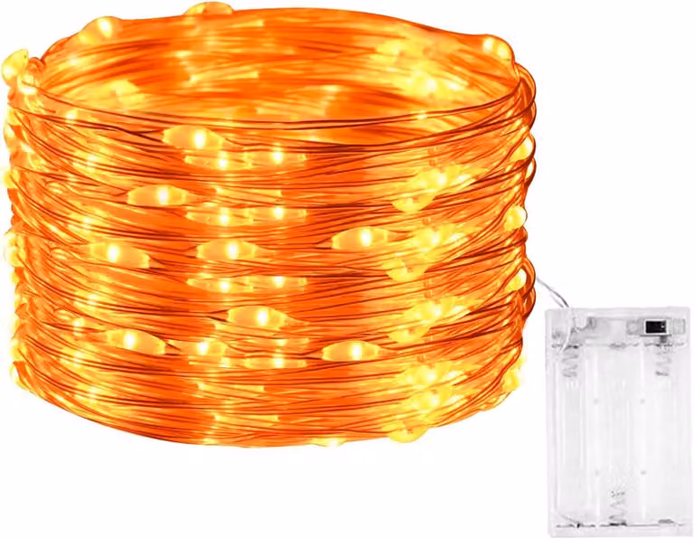 Luci fatate a LED a tema Halloween, alimentate a batteria