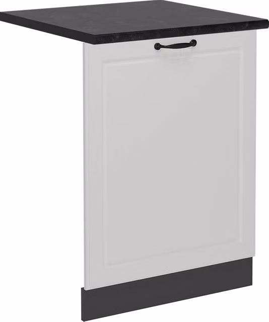 Pannello frontale per lavastoviglie Vicco R-Line Bianco rustico/Antracite, larghezza: 60 cm