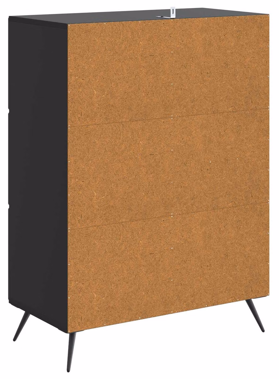 Credenza Nero 66 x 34,5 x 90 cm Legno ingegnerizzato