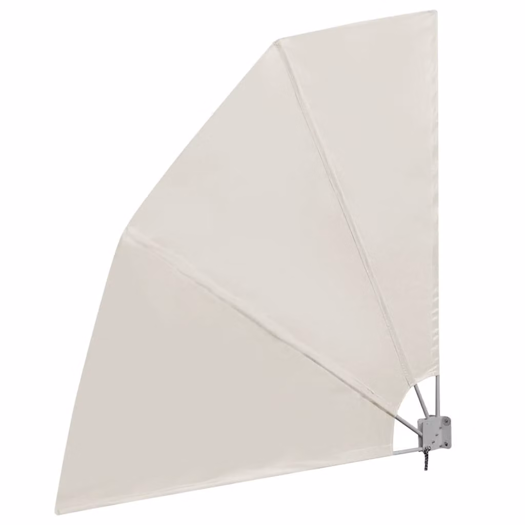 Tenda Laterale per Balcone Pieghevole Crema 210x210 cm