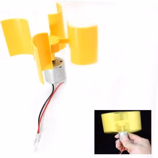 Kit per un piccolo generatore eolico verticale per impianti di energia sostenibile