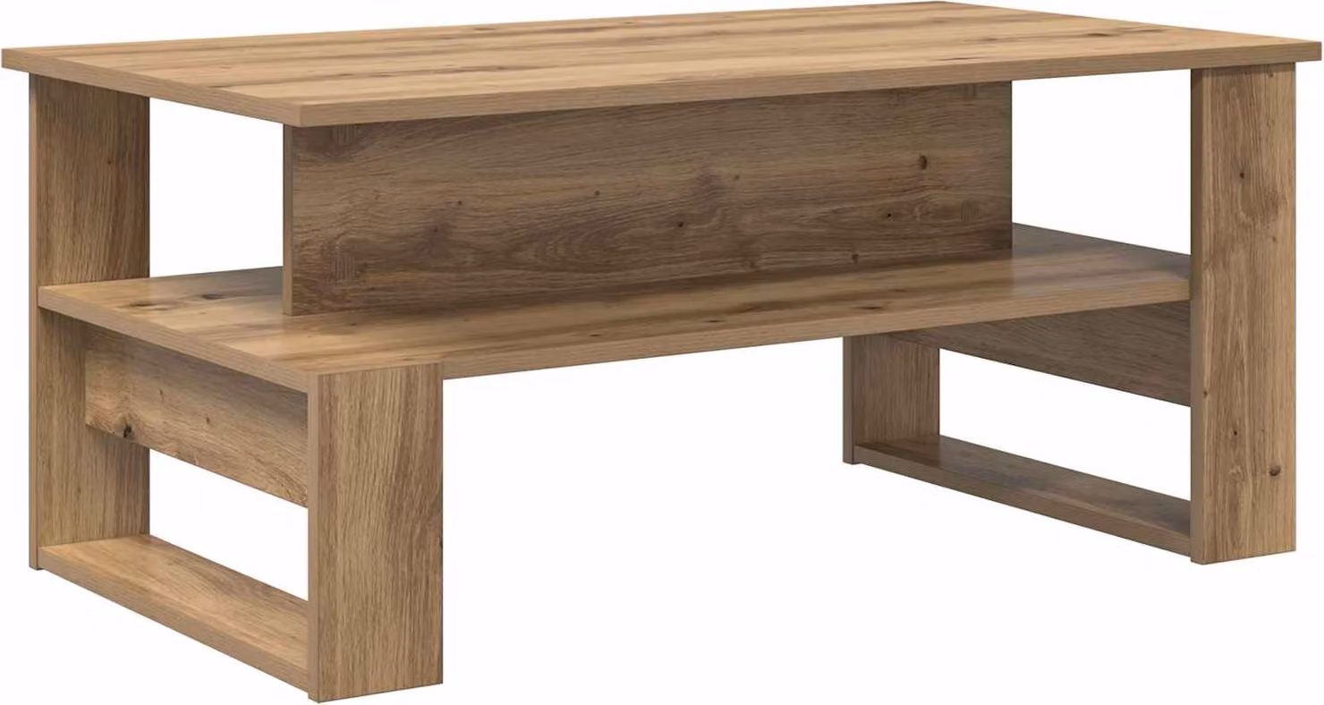 Tavolino da salotto Rovere artigianale 90 x 50 x 40 cm