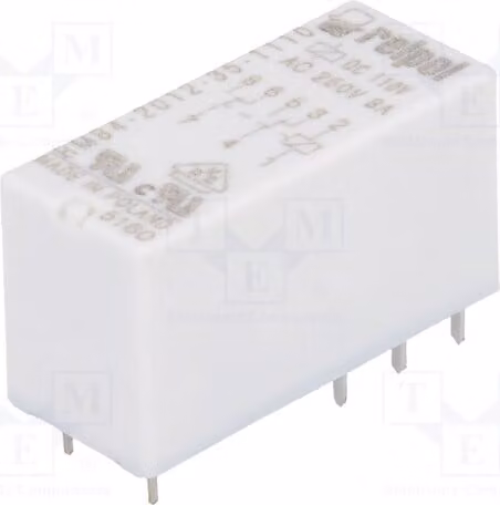 1 relè: bobina elettromagnetica, 110 VDC, 8 A / 250 VAC, 8 A, modello RM84-2012-35-1110, Ele 0