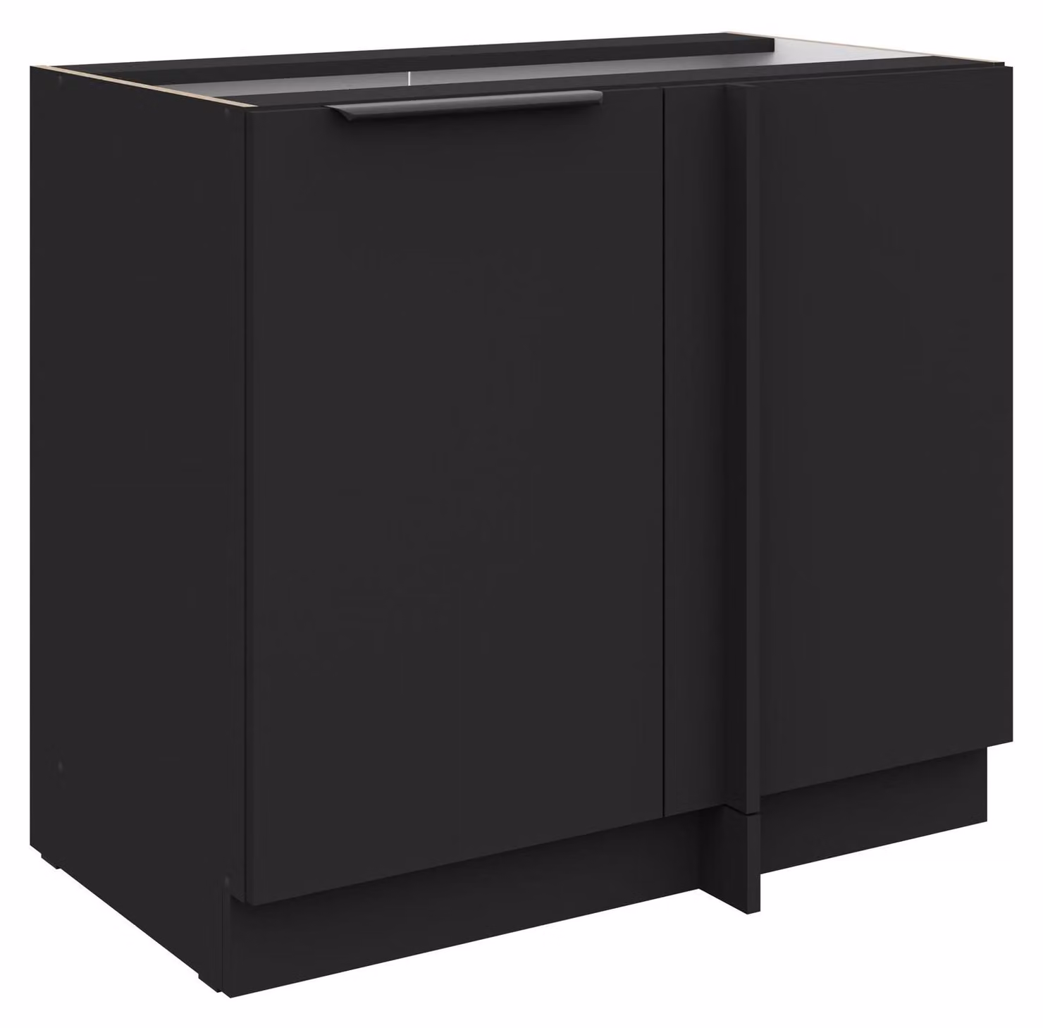 Mobile base angolare da cucina 105 cm SIENA Nero Cucina Angolo cottura Blocco cucina