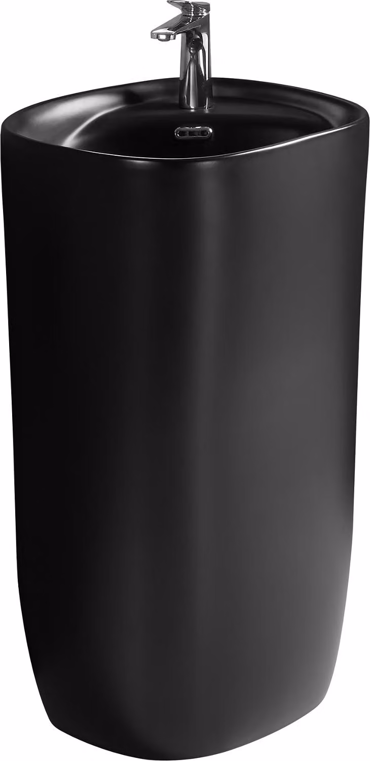 Mexen Irma lavabo a colonna 50 x 46 cm, nero opaco - 26145170