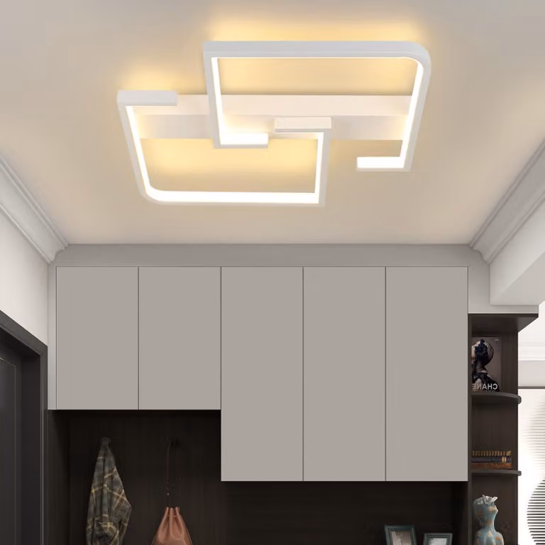 Pannello luminoso a LED, design moderno, 19W, 3000K (luce bianca calda), dimensioni 30x25x4,5 cm, colore bianco
