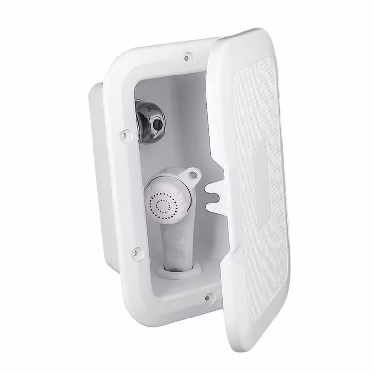 Miscelatore doccia Nuova Rade Case bianco con tubo flessibile da 3 m