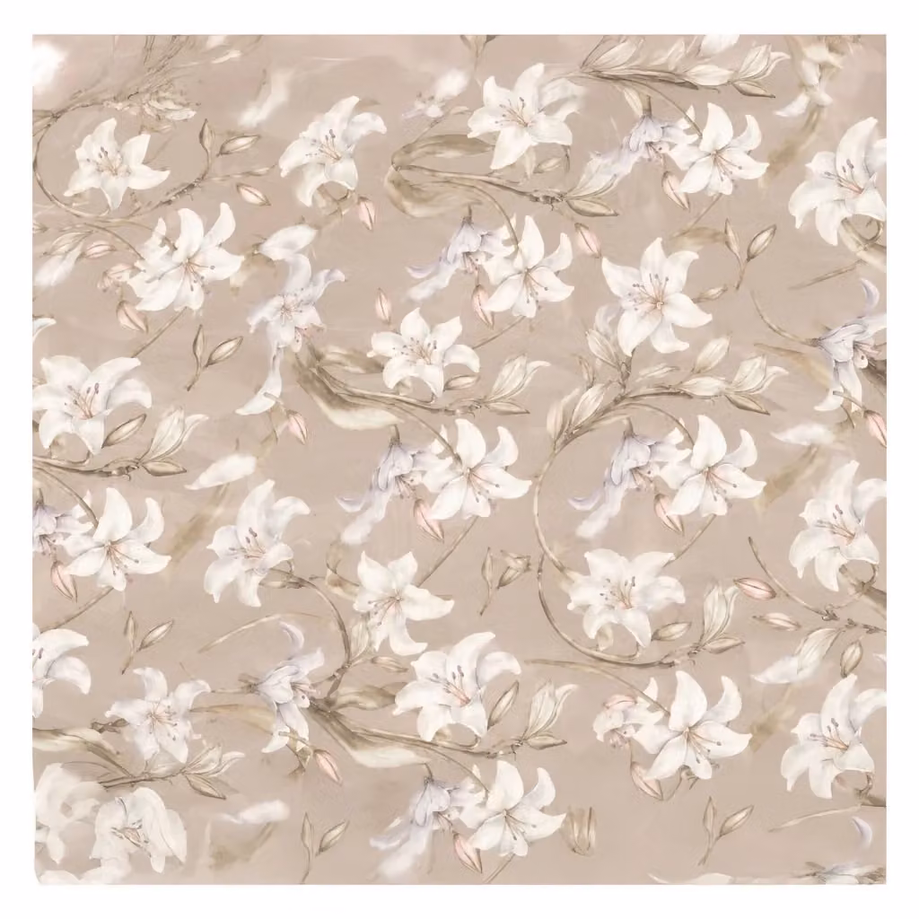 Set Completo Letto Matrimoniale Samonaha in Mako Satin Viola e Beige, 180x200 cm
