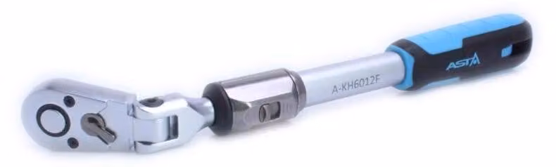 Cricchetto telescopico da 1/4", chiave a cricco telescopica con testa snodata