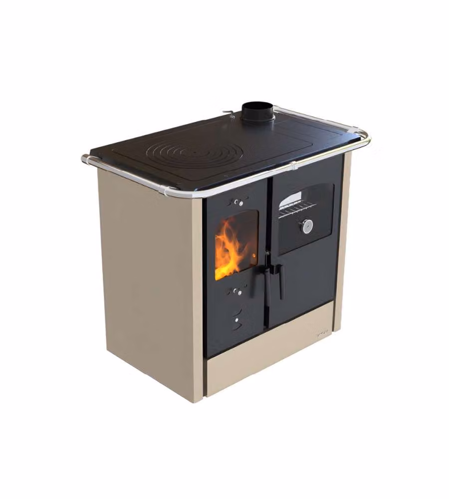 Cucina a legna Lincar Nada beige L/P/H: 98 x 62 x 85 cm – 2