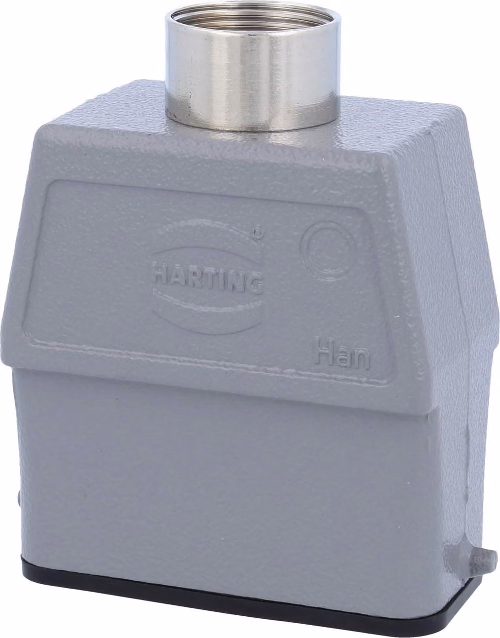 HARTING Han 10A Contenitore con manicotto alto, 1xPG16 uscita cavo diritta, per 1 staffa (nella parte inferiore) Vite PG16