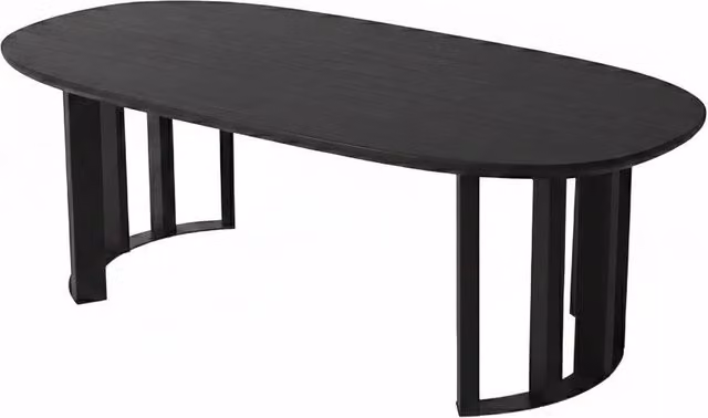Tavolino in legno "Elysia" - 120 x 60 x 40 cm - Nero