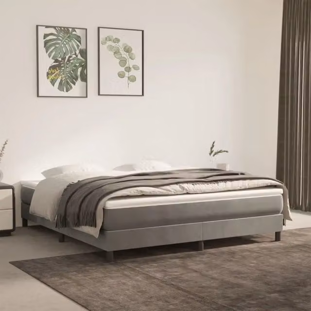 Materasso Molle Insacchettate Media Grigio Chiaro 180x200x20 cm 347848