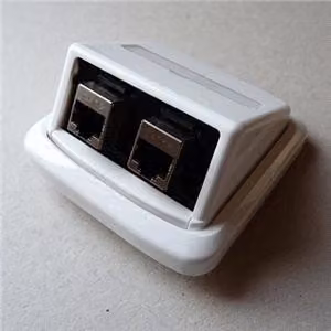 Dvojzásuvka TANGO 2xRJ45 cat6 STP bílá