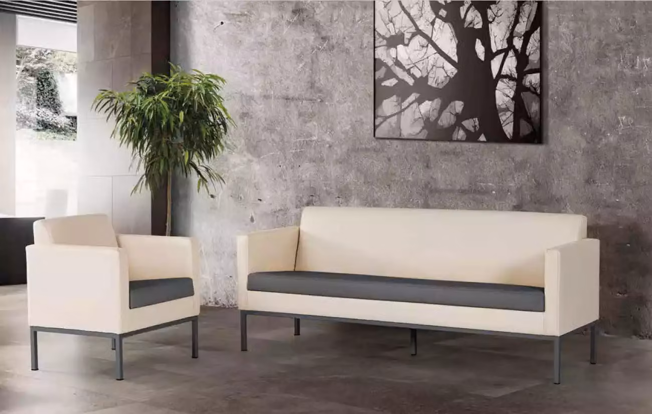 Büromöbel Komplettset Arbeitszimmer Sitzgruppe Sofagarnitur 2tlg Modern