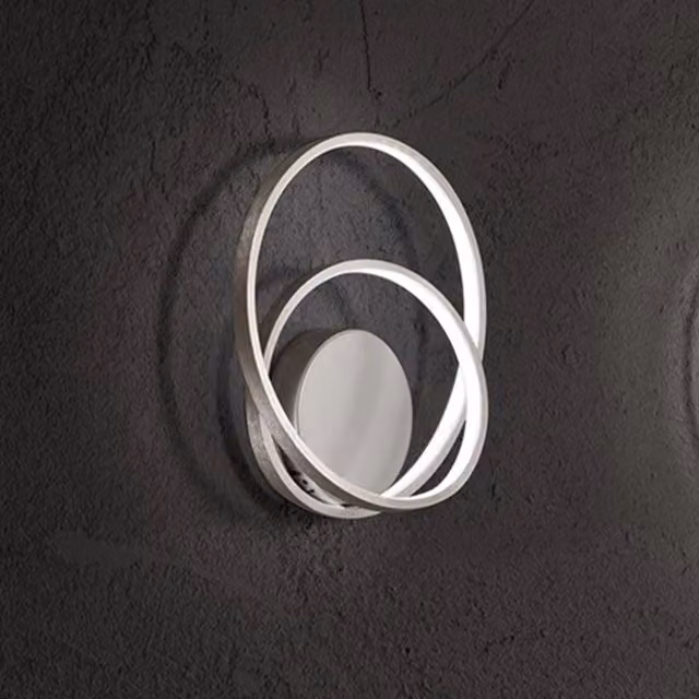 Applique Moderna Perenz Ritmo in Metallo Grigio con LED da 28W Dimmerabile IP20