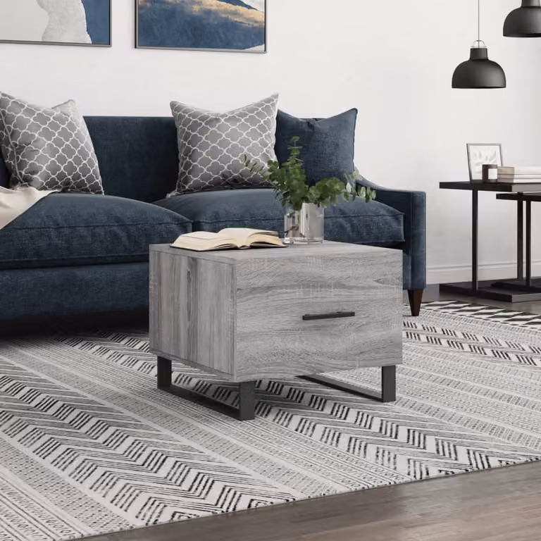 Maison Exclusive - Tavolino grigio Sonoma 50x50x40 cm Materiale ligneo