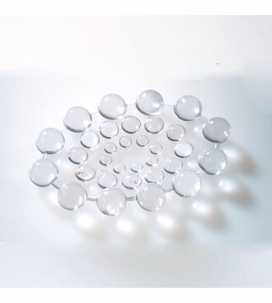 Portasapone da appoggio Gedy Spot Trasparente L: 12,7 cm, P: 8,7 cm, H: 1,6 cm