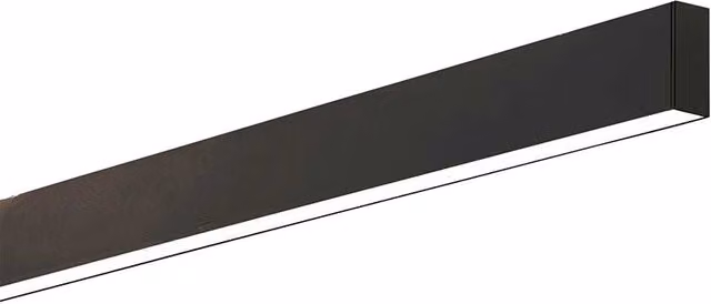 Lampada Lineare Steel Alluminio Nero 2 Luci Led 36W 4000K Luce Naturale