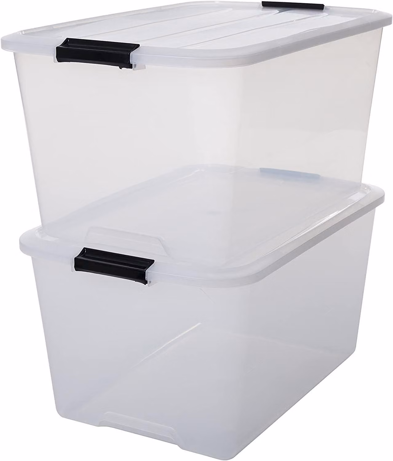 Iris TB-45, Contenitore per lo stoccaggio, Nero, Trasparente, Rettangolare, Monocolore, Trasparente, 45 l