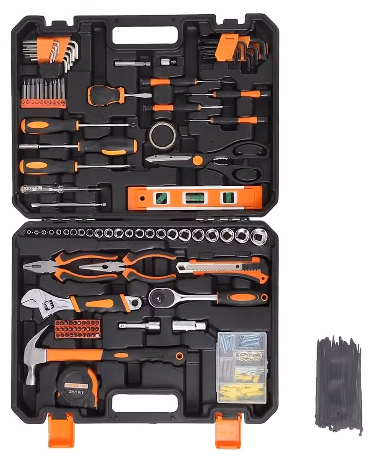 Kit di strumenti per riparazioni, 247 pezzi, struttura in acciaio resistente e duratura