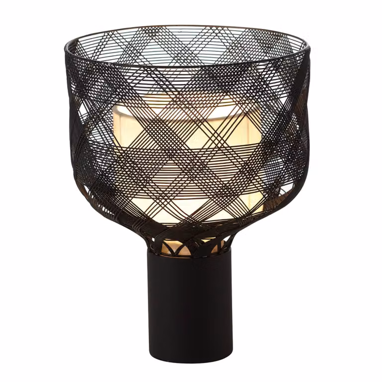 Forestier Lampada da tavolo di design Antenna S, Nero, Soggiorno / Sala da pranzo, Metallo, Design, Lampada da tavolo