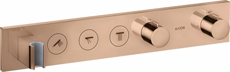 hansgrohe AXOR ShowerSolutions module de thermostat Select 530/90, encastré, 3 consommateurs, set complet, 18356300, 18356300