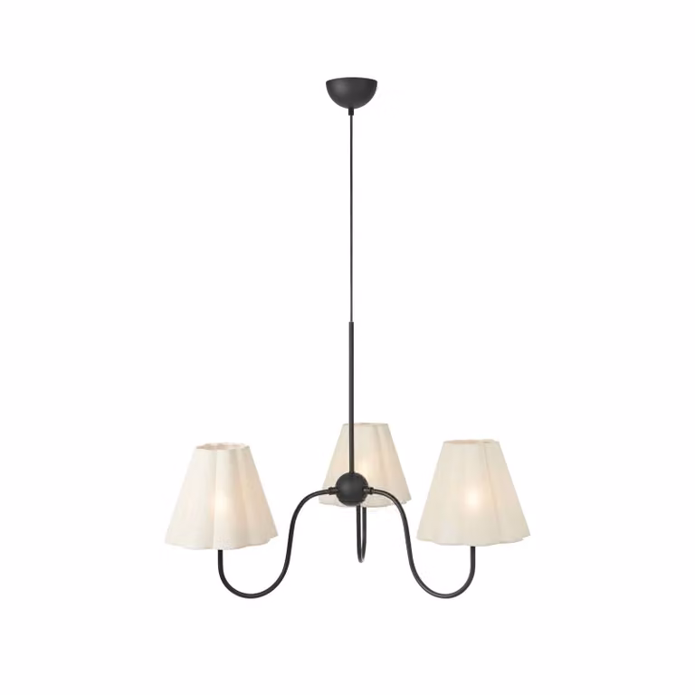 Markslöjd Lampada a sospensione Veya, dimmerabile, Crema / Ambra, Soggiorno / Sala da pranzo, Tessuto / Stoffa / Seta, Lampada a sospensione