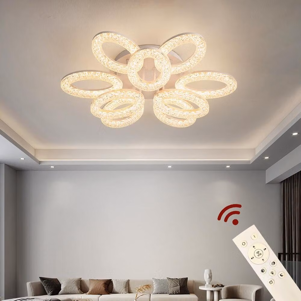Lampada da soffitto a LED XT-6+3 66cm plafoniera lampada con telecomando luce colore/luminosità regolabile dimmerabile A+ LED soggiorno luce soffitto Lampada da soffitto LED plafoniera