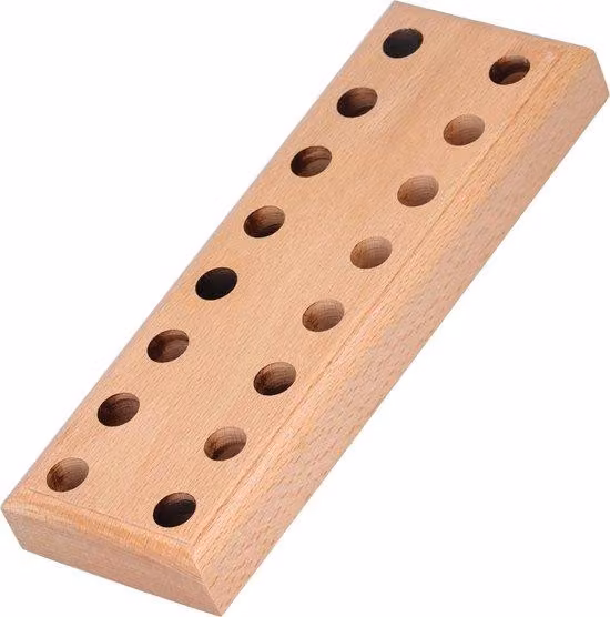 Portautensili in legno con 16 scomparti per utensili e accessori