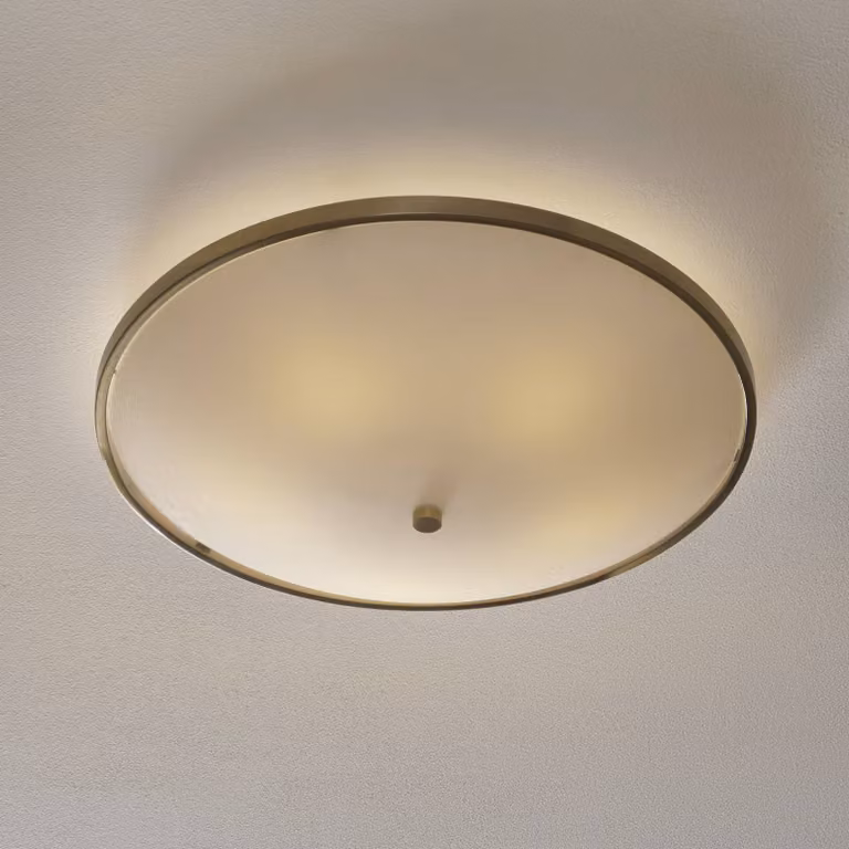 ORION Plafoniera soffitto TALYA, dimmerabile, Bronzo / Ottone antico, Soggiorno / Sala da pranzo, Metallo, Antico, Plafoniera