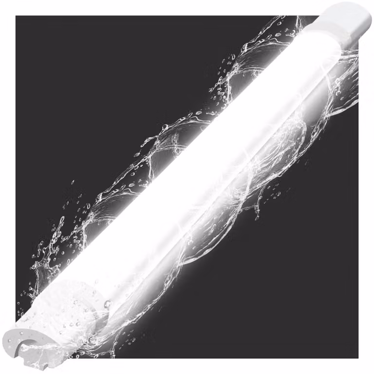 ZMH Plafoniera LED a prova di umidità 90CM Plafoniera Tubo a led 24W Luce da cantina IP65 Impermeabile 5000K Luce da officina Luce da bagno Luce a prova di umidità