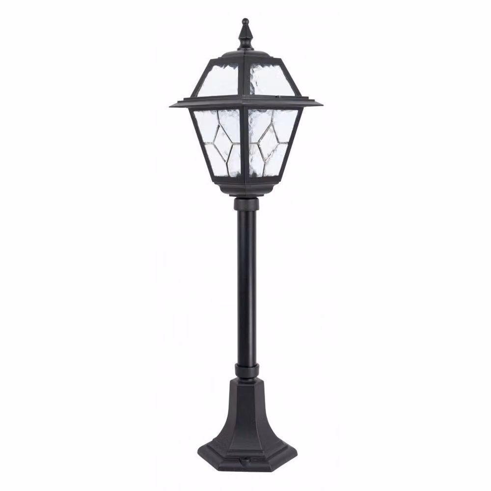 Lampada retrò da 80 cm per esterni 1xE27 nero IP43 SU-MA Witraż K 5002/3/N